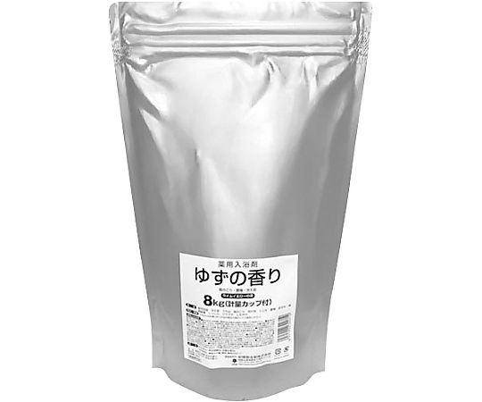 紀陽除虫菊 業務用入浴剤 ゆずの香り 8kg 1パック4971902300719 1個 (ご注文単位1個) 【直送品】