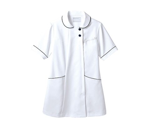 住商モンブラン ナースジャケット 半袖 白/ネイビー73-1968 L 1枚 (ご注文単位1枚) 【直送品】