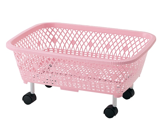 アズワン 脱衣カゴ ピンク 420×650×265mmDP-5 1台 (ご注文単位1台) 【直送品】