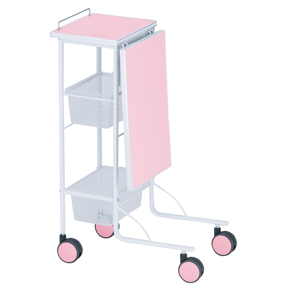 アズワン カウンターテーブルワゴン ピンクCT-P 1台 (ご注文単位1台) 【直送品】