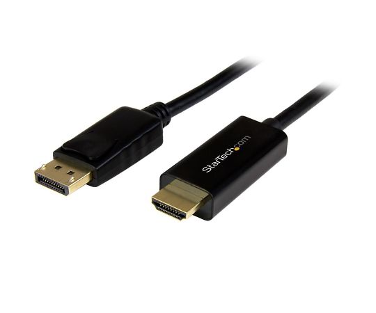 StarTech.com DisplayPort - HDMI 変換アダプタケーブル/2m/DP 1.2 - HDMI ビデオ変換/4K30Hz/ディスプレイポート - HDMI 変換コード/DP - HDMI パッシブケーブル/ラッチつきDPコネクタDP2HDMM2MB 1個 (ご注文単位1個) 【直送品】