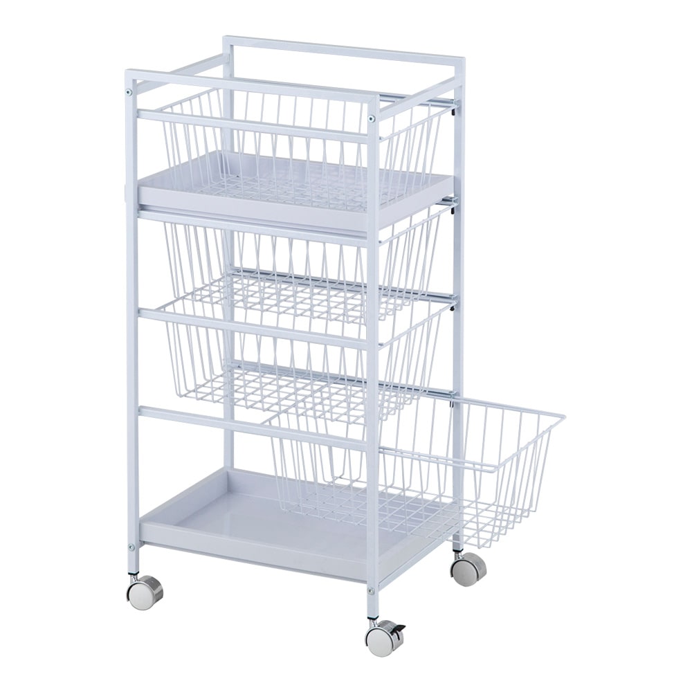 アズワン 水切りワゴン四段DC4 1台 (ご注文単位1台) 【直送品】