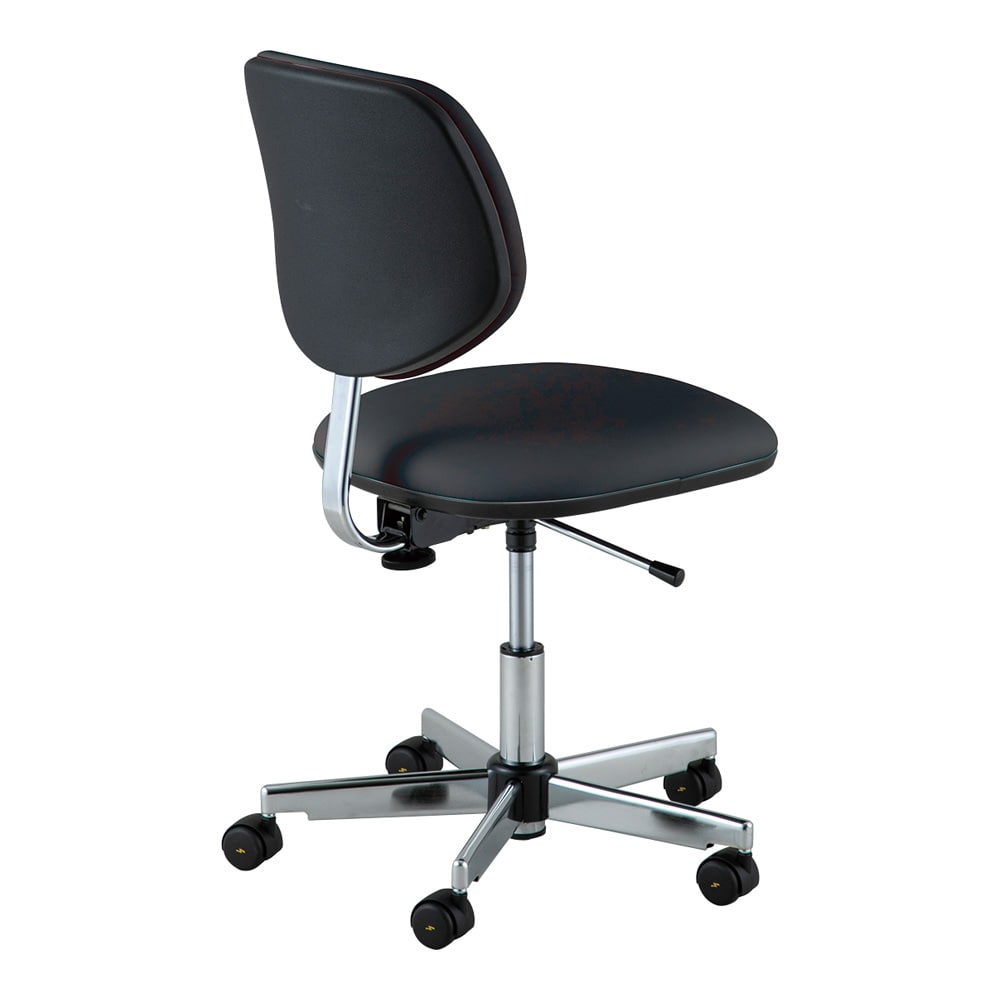 アズワン 快適クリーンルームチェア (フィット) ブラック リング無しKCC-B 1個 (ご注文単位1個) 【直送品】