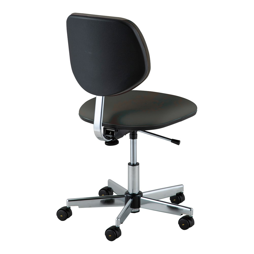 アズワン 快適クリーンルームチェア (フィット) ブラック リング無しKCC-B 1個 (ご注文単位1個) 【直送品】