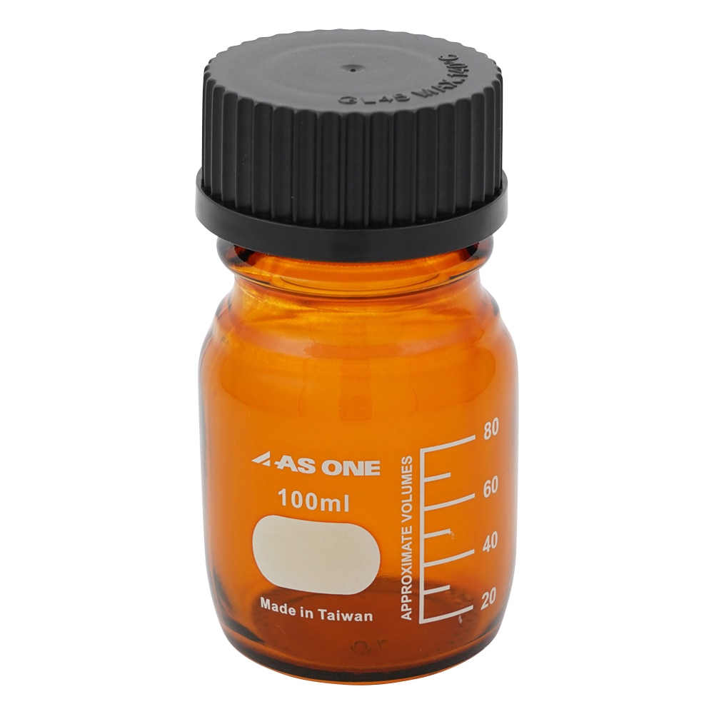 アズワン アイボトルNEO 茶褐色 100mL 滅菌済 1個 (ご注文単位1個) 【直送品】