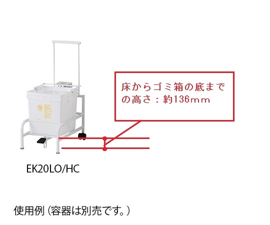 日本シューター 医療廃棄物処理容器用ホルダー BH-E20K用EK20LO/HC 1個 (ご注文単位1個) 【直送品】