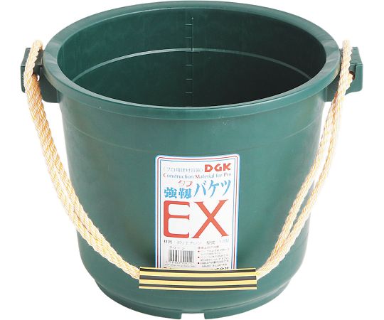 広島 グリーン ゴムバケツ 13L 107-04 1個(ご注文単位1個)【直送品】