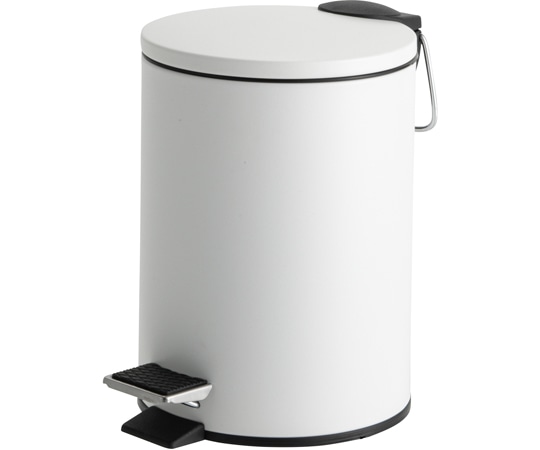 テラモト ペダルボックス 静音タイプ ホワイト 3L DS-238-703-8 1個(ご注文単位1個)【直送品】