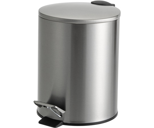 テラモト ペダルボックス 静音タイプ ステン 5L DS-238-705-0 1個(ご注文単位1個)【直送品】