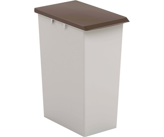 テラモト エコン 連結式ダストボックス #70 WH/BR 防臭パッキン付 DS-240-870-0 1個(ご注文単位1個)【直送品】