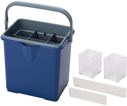 テラモト 仕切付きバケツⅡ アウターバケツ用仕切板セット ブルー CE-447-102-3 1個(ご注文単位1個)【直送品】