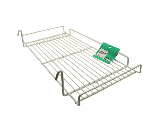 和気産業 メッシュパネル用 ワイド引掛カゴ 大 白 幅450mm×奥行200mm×高さ30mm EMP059 1個（ご注文単位1個）【直送品】