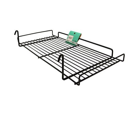 和気産業 メッシュパネル用 ワイド引掛カゴ 大 黒 幅450mm×奥行200mm×高さ30mm EMP060 1個（ご注文単位1個）【直送品】