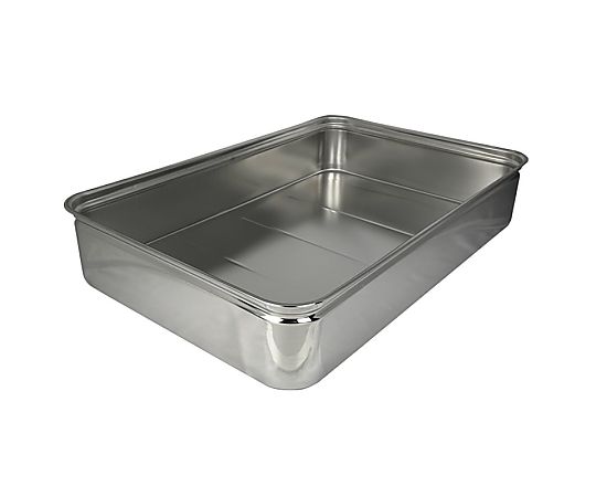 スギコ産業 スギコ 18-8 手付番重(丸棒取手) 特大 浅型9cm SH-6644-09H 1枚(ご注文単位1枚)【直送品】