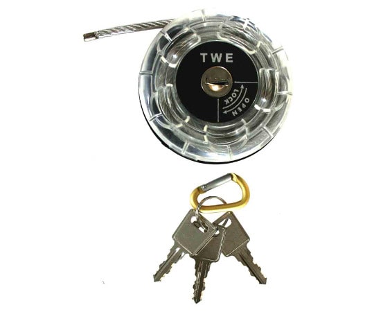 和気産業 ツインワイヤーロック 本体径69mm×本体厚さ20mm TW-915 1個(ご注文単位1個)【直送品】