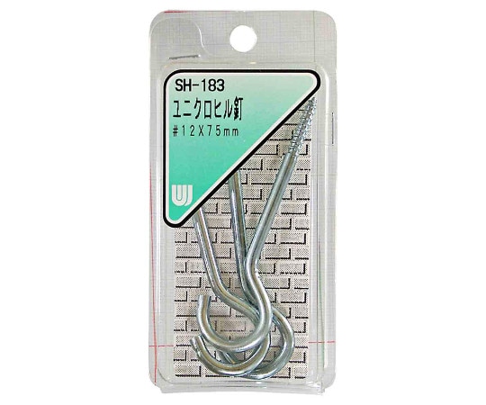 和気産業 ユニクロヒル釘 #12×75mm 3個入 SH-183 1箱（ご注文単位1箱）【直送品】