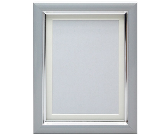 万丈 Vカラー肖像額 L判 グレー VSC-L-GY 1個(ご注文単位1個)【直送品】