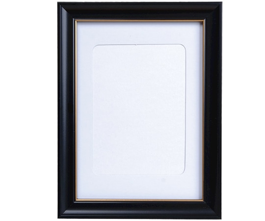 万丈 黒額 V金線入 キャビネ判 VSBK-C-BK 1個(ご注文単位1個)【直送品】