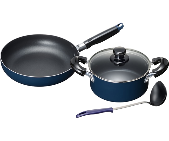 和平フレイズ スティージーⅡ IH対応両手鍋18cm&フライパン24cm(ツール付) MB-2379 1セット（ご注文単位1セット）【直送品】