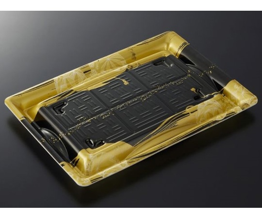 中央化学 刺身・鮮魚容器 輝咲24-17 つやふでBK 身 600枚 7336 1ケース(ご注文単位1ケース)【直送品】