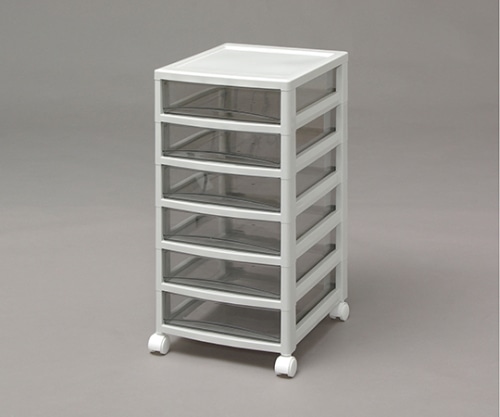 アイリスオーヤマ オフィスチェスト 中6段 ライトグレー OCE-600R 1個(ご注文単位1個)【直送品】