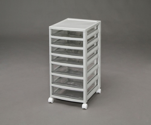 アイリスオーヤマ オフィスチェスト 浅4中3段 ライトグレー OCE-S403AR 1個(ご注文単位1個)【直送品】