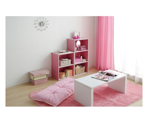 アイリスオーヤマ CBボックス ピンク/オフホワイト CX-2 1個（ご注文単位1個）【直送品】