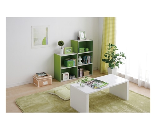 アイリスオーヤマ CBボックス グリーン/オフホワイト CX-2 1個（ご注文単位1個）【直送品】