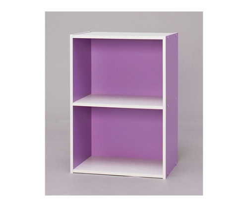 アイリスオーヤマ CBボックス パープル/オフホワイト CX-2 1個（ご注文単位1個）【直送品】