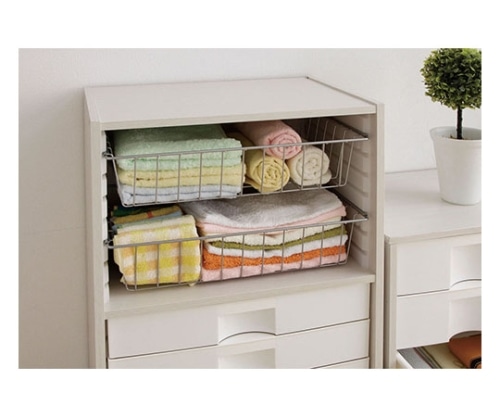 アイリスオーヤマ CBボックス用バスケット シルバー CXB-38 1個（ご注文単位1個）【直送品】