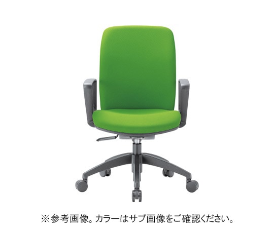 アイコ チェア ミドルバックサークル肘タイプ グレー 布張り OA-2135BJ(FG3)GR 1個(ご注文単位1個)【直送品】