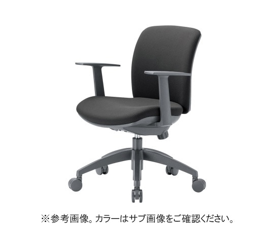 アイコ チェア ローバックT型肘タイプ グレー 布張り OA-2115TJ(FG3)GR 1個(ご注文単位1個)【直送品】