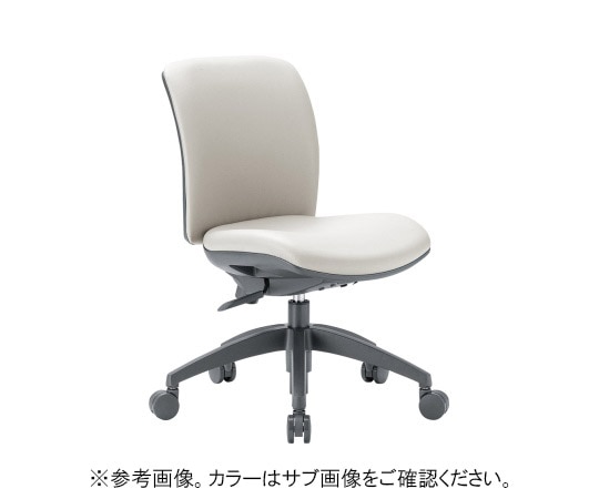 アイコ チェア ローバック肘なしタイプ グレー 布張り OA-2105(FG3)GR 1個(ご注文単位1個)【直送品】