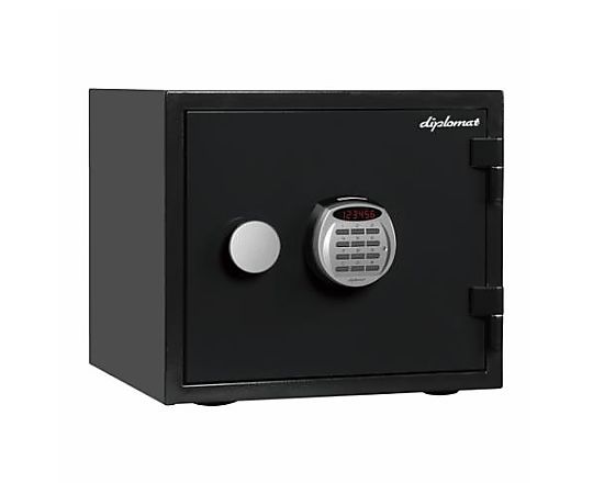 エスコ 412x397x 360mm 耐水・耐火金庫(黒) EA961KD-21 1台(ご注文単位1台)【直送品】