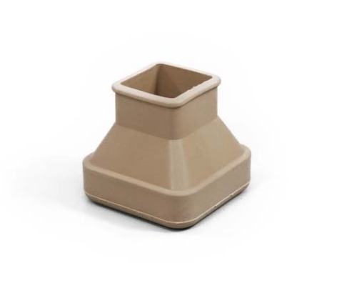 光 フリーサイズゴム脚キャップ(バラ) 角 20~30ミリ用 ベージュ F4-2302 1個(ご注文単位1個)【直送品】