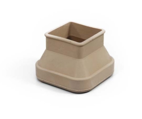 光 フリーサイズゴム脚キャップ(バラ) 角 30~40ミリ用 ベージュ F4-3402 1個(ご注文単位1個)【直送品】