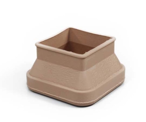 光 フリーサイズゴム脚キャップ(バラ) 角 40~50ミリ用 ベージュ F4-4502 1個(ご注文単位1個)【直送品】