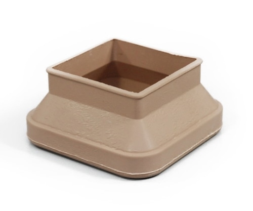 光 フリーサイズゴム脚キャップ(バラ) 角 50~65ミリ用 ベージュ F4-5652 1個(ご注文単位1個)【直送品】