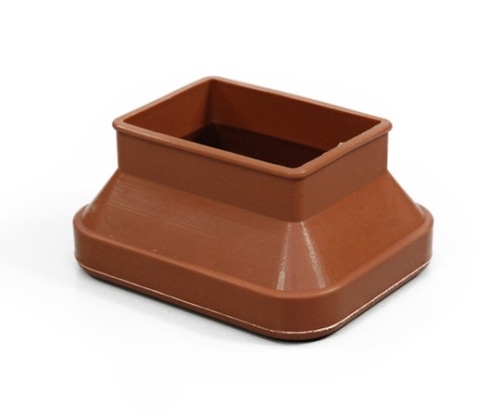 光 フリーサイズゴム脚キャップ(バラ) 長角 茶 35×50~52×65mm用 F55-6501 1個(ご注文単位1個)【直送品】