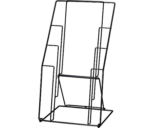 エヌアイツール カタログスタンド3段 ブラック EN-KAU-CAT13BK 1台(ご注文単位1台)【直送品】