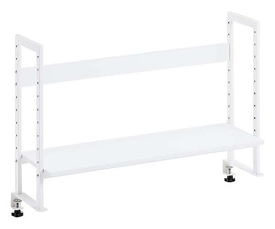 林製作所 デスク周りデスクラック1段W800スノーホワイト 13-004MH-1 1台(ご注文単位1台)【直送品】