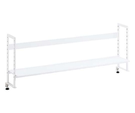 林製作所 デスク周りデスクラック1段W1400スノーホワイト 13-004MH-4 1台(ご注文単位1台)【直送品】