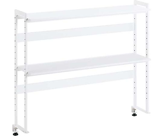 林製作所 デスク周りデスクラック2段W1000スノーホワイト 13-004MH-6 1台(ご注文単位1台)【直送品】