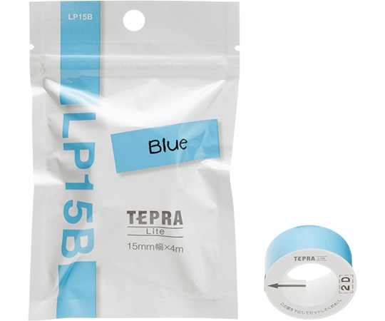 キングジム テプラ Liteテープ ブルー LP15B 1個(ご注文単位1個)【直送品】