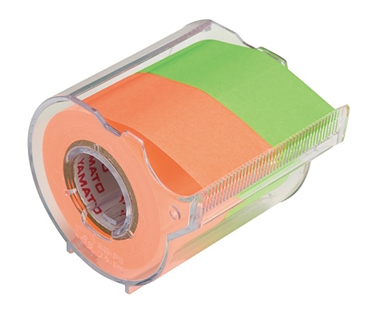 ヤマト(文具) ロールテープカッター付 オレンジ・ライム 2巻入 NORK-25CH-6D 1個(ご注文単位1個)【直送品】
