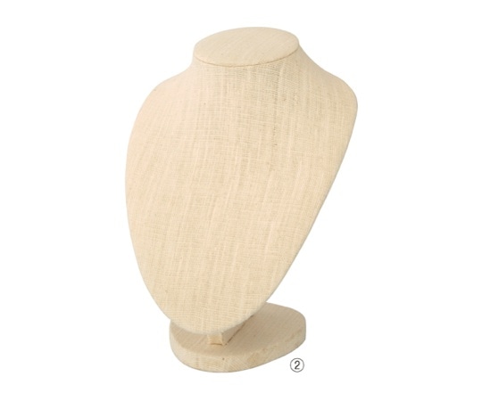 ストア・エキスプレス ネックレススタンド 中 木製 布張り 61-152-12-2 1個（ご注文単位1個）【直送品】