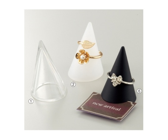 ストア・エキスプレス リング立て 透明 10個 61-153-1-1 1セット（ご注文単位1セット）【直送品】