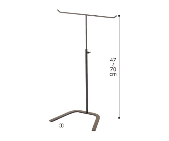 ストア・エキスプレス T字スタンド 黒 61-159-5-1 1台（ご注文単位1台）【直送品】