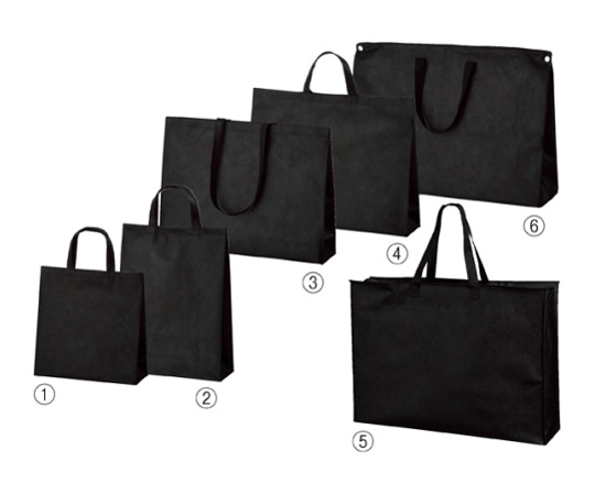 ストア・エキスプレス 不織布バッグ 黒 65×15×47 チャック付き 入数50枚 61-782-59-11 1セット（ご注文単位1セット）【直送品】