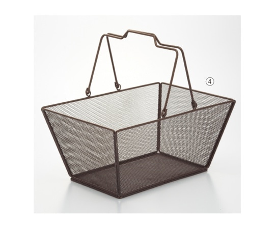 ストア・エキスプレス メッシュ ハンドルバスケット L ブラウン 1個 61-380-4-4 1個（ご注文単位1個）【直送品】